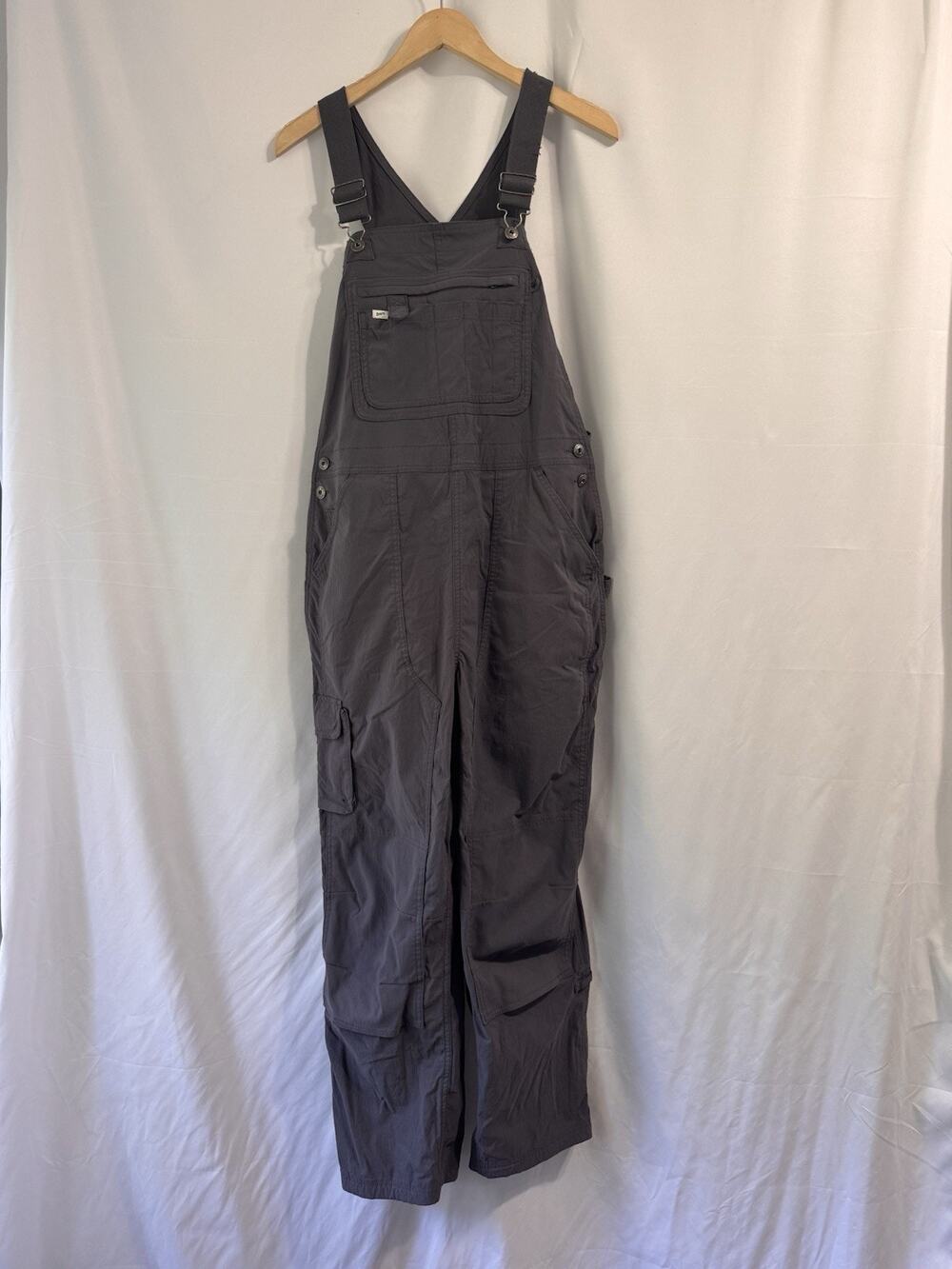 Duluth Trading Co Heirloom Medium Gardening Overalls Gray Nylon Spandex M x 31